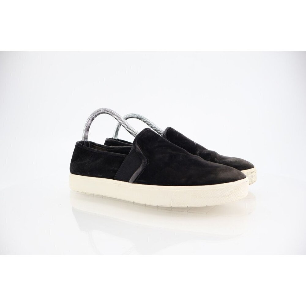 Vince Women's Berlin Slip On Sneaker Size 9 Charcoal Velvet Casual Shoes